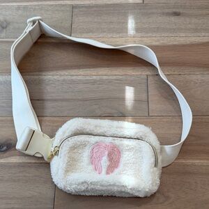 By Jill Martin Sherpa angel wings fanny pack